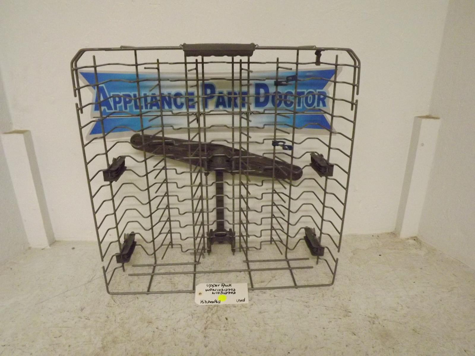 KitchenAid Dishwasher WPW10312792 W10312792 Upper Rack Used KitchenAid Dishwasher WPW10312792 W10312792 Upper Rack Used